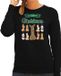 Bellatio Decorations foute kersttrui/sweater dames - All I want for Christmas - zwart - piemel/penis M