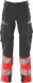 Mascot Accelerate Safe Pantalon Avec Poches Genoux 19179 - Hommes - Anthracite Foncé/Rouge - 54