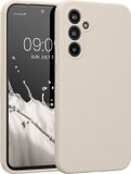 kwmobile telefoonhoesje geschikt voor Samsung Galaxy A54 5G - TPU backcover met siliconen coating - Smartphone case in mat crème