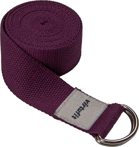 Virtufit Premium Yoga Riem - 250 cm - Mulberry