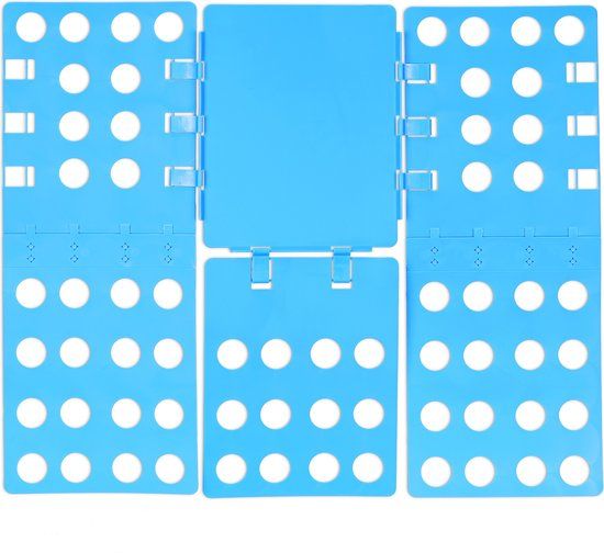 Relaxdays Vouwplank - Flexibele Flipfold - 68 x 57 cm - Lichtblauw