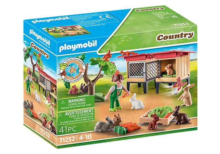 PLAYMOBIL Country 71252 Konijnenhok - Speelgoed figuurset - 4+ jaar