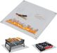 Pawfly Tapis de grill pour extérieur 47 cm x 47 cm
