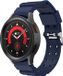Strap-it Smartwatch bandje - siliconen armor bandje - donkerblauw