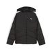 PUMA T7 Gewatteerd pufferjack met volledige rits, Zwart, Maat 7-8Y