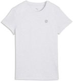 Puma dames-T-shirt Ess Elevated Tee 691855 Lange mouw Katoen Regular Fit Vrouwen White Glow Heather S