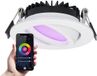 Hoftronic Smart Rome - LED Inbouwspot - RGBWW - Wit - IP44 - 6W - Dimbaar - Ø75mm - Smart Home
