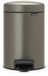 Brabantia NewIcon Prullenbak - 3 liter - Platinum