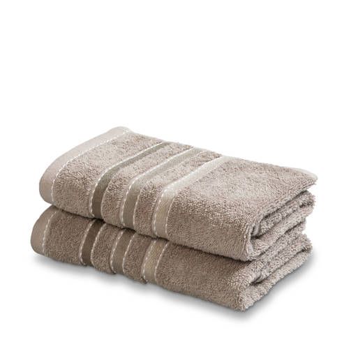 Vandyck gastendoek (set van 2) - 60x40 cm - Bruin - Katoen