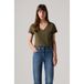 Levi's The Perfect V Neck Tee Green Taille: XS