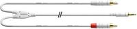 Cordial CFY 6 WCC-SNOW Y-Adapterkabel - 6m - Wit