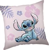 Disney Lilo & Stitch Coussin décoratif Tropical - 35 x 35 cm - Polyester Polaire