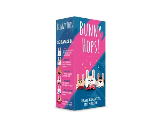 Asmodee - Bunny Hops - kaartspel, partyspel, 4-16 spelers, 14 jaar, Italiaanse editie