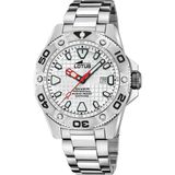 LOTUS Festina Lotus S.A. 18929/A Unisex Polshorloge Staal Zilverkleurig Wit Saffierglas 20 ATM