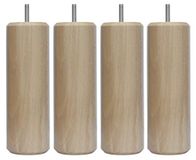 Margot Chamäleon cilinderset met 4 poten voor lattenbodem 7 x 7 x 33 cm, hout, naturel gelakt, 7 x 7 x 33 cm