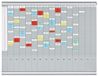 FRANKEN T-kaartenbord, jaarplanner voor 15 maanden plus index, 100,8 x 78,3 cm, 16 dragers, 35 sleuven, PV1015