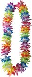 Hawaii krans/slinger - regenboog kleuren - incl led verlichting - pride thema