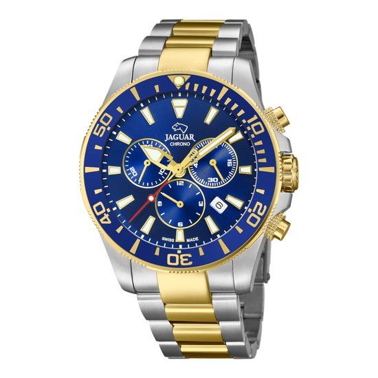 Jaguar Executive Heren Horloge J862/1 - 44 mm - Blauw - Staal