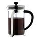Café Olé Mode Cafetière, glazen behuizing met prachtige roestvrijstalen behuizing en gaasfilter, 1000 ml (8 espressokopjes of 4 mokken)