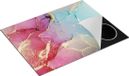 Chefcare Inductie Beschermer Abstracte Kunst Roze/Blauw 77x59cm