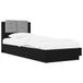 vidaXL Bedframe met Hoofdbord Zwart eiken 80 x 200 cm Bewerkt hout
