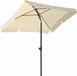 Happyment Parasol deluxe - Kantelbaar - Vierkant - Zonder voet - Beige - Terras, tuin of strand - 200cm