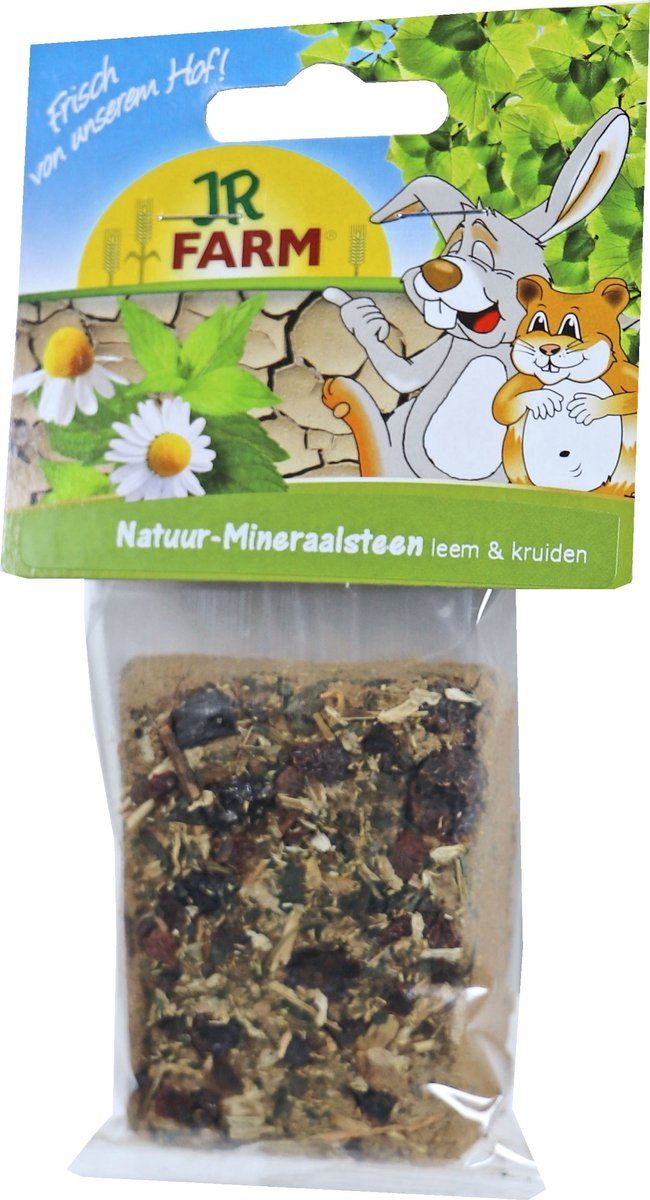 JR Farm Knaagsteen Natuurlijk Leem Kruiden 100 gr
