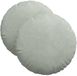vidaXL Coussin d'assise - 2 pièces - Gris clair - Ø 40 x 13 cm - Velours