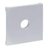 LEGRAND, SEANO afdekking voor tv-aansluitdoos F-type, kleur: gelakt aluminium, 765265