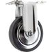Toolcraft TO-5137932 roulette de meuble Noir, Chrome 80 kg Caoutchouc 10 cm 1 pièce(s)