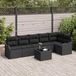 Maison Exclusive - Salon de jardin 7 pcs Noir polyrotin