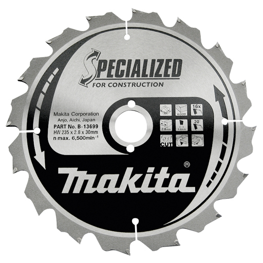 Makita Specialized Bouw: cirkelzaag