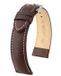 HIRSCH Boston Horlogebandje - buffelkalfsleer, 22 mm Breedte bevestiging, bruin