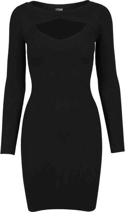 Urban Classics Cut Out Dames Mini-jurk - Zwart - S