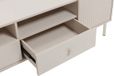 Vente-unique Meuble TV LUNAOR Beige et doré