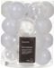 Decoris Kerstballen - 50 stuks - 6 cm - Kunststof - Wit