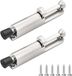 Zenzara Arrêt de porte - Sol - Alliage de zinc - Sécurité de porte - Caravane - Intérieur - Extérieur - Porte de garage - Balcon - 6 vis - Pack de 2