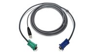 Iogar-kabel IOGEAR USB KVM kabel 3m, G2L5203U donkergrijs