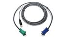 Iogar-kabel IOGEAR USB KVM kabel 3m, G2L5203U donkergrijs