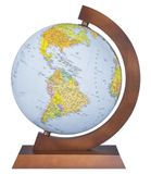 DONAU Premie Politiek-Fysieke Wereldbol Gloeiende/Kaart in het Duits/ 32 cm/Houten Basis/Multiglobear-app/Leerhulp, Bureaudecoratie, voor Kinderen en Volwassenen, Bedlampje