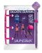 CYPBRANDS K-Pop Demon Hunters Huntrix carnet avec stylo, carnet, mini-carnet, violet, produit officiel