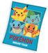 Pokémon Fleece Deken Starters Blauw - 110 x 140 cm