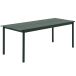 Muuto Table Linéaire en Acier 200 cm Vert Foncé