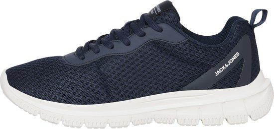 JACK & JONES JFWTAYLOR MESH SNEAKER OT LN Heren Veterschoenen Navy Blazer