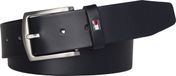 Tommy Hilfiger New Denton Belt 4.0 Herenriem van leer, blauw (Midnight), 95 cm