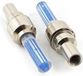 Merkloos / Sans marque Interbosch B.V. Ventielverlichting - 2x - blauw - LED - incl. batterijen - fietsverlichting