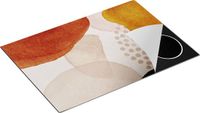 Chefcare Inductie Beschermer Abstracte Kunst van Cirkels - 75x50 cm - Multicolor