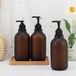 Harmonix Logistics B.V. Distributeur de lotion, 3 pièces, 500 ml, Ambre, Plastique