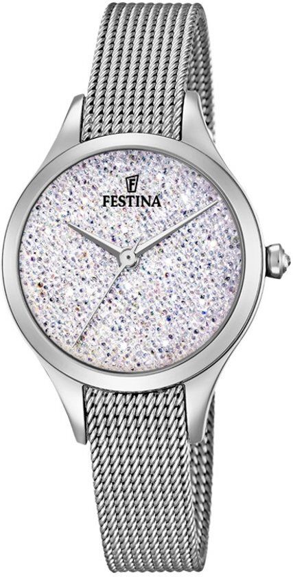 Festina F20336/1 horloge dames - zilver - edelstaal
