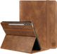 Rosso Element Hoes Geschikt voor Samsung Galaxy Tab S10 Ultra | Book Case | Volledige bescherming | Elastische band | Sleep/Wake functie | Met Penhouder | Verstelbare standaard | Bruin